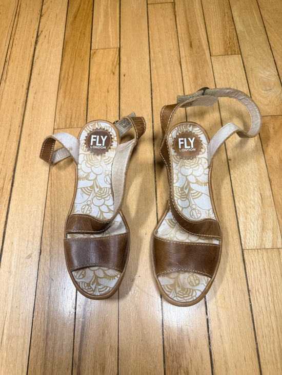 Fly London Shoes - Fly London Women's Tan/Brown Leather Open-Toe Sandals
